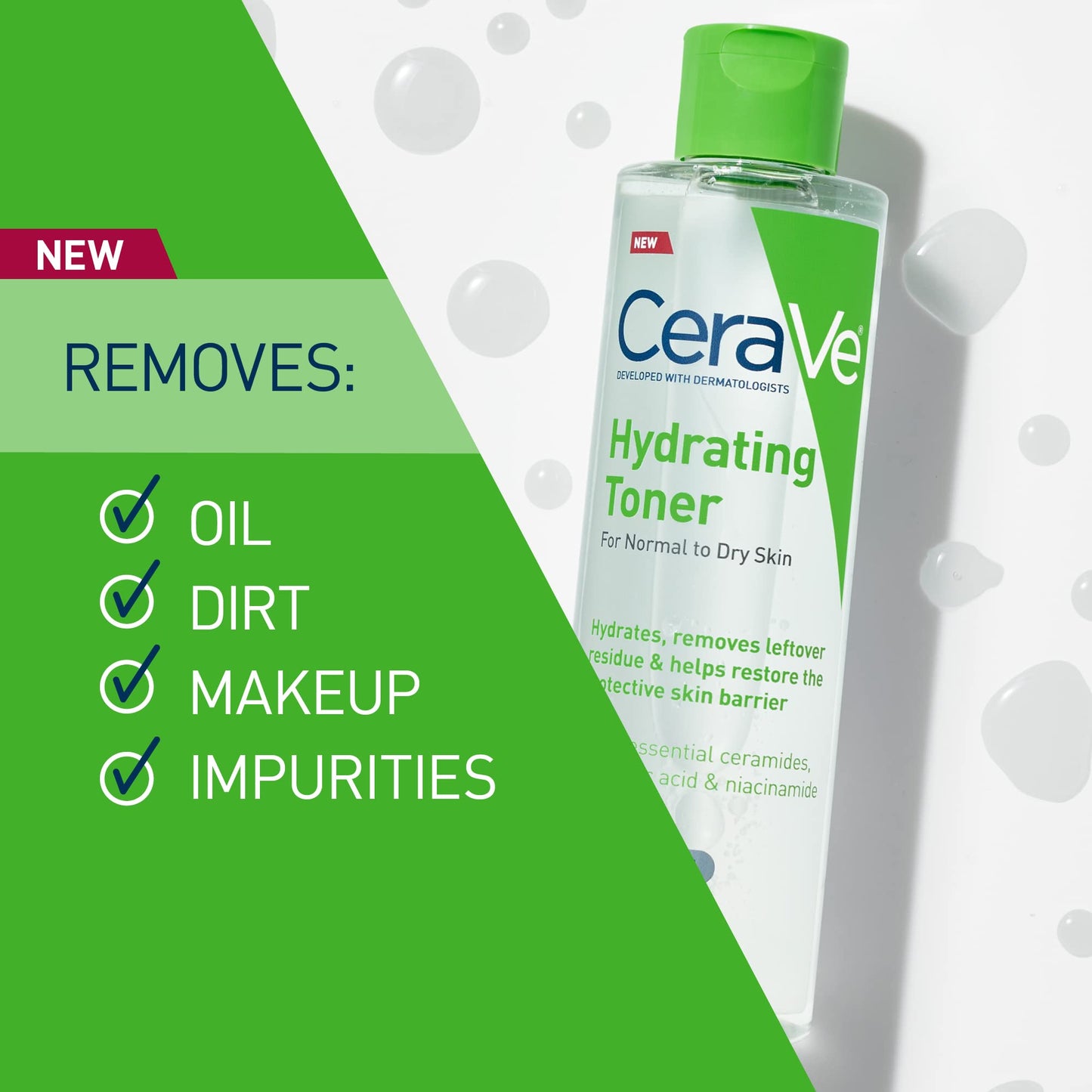 Alcohol-Free Hydrating Toner with Ceramides & Hyaluronic Acid – CeraVe