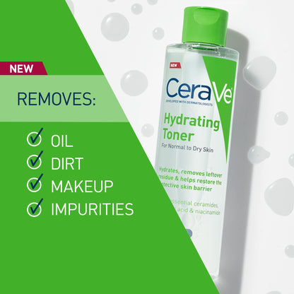 Alcohol-Free Hydrating Toner with Ceramides & Hyaluronic Acid – CeraVe