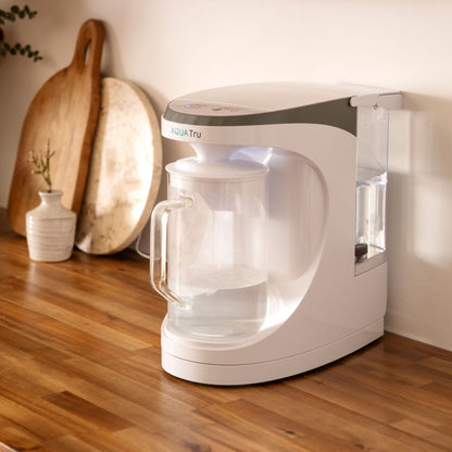 AquaTru Carafe Countertop Reverse Osmosis Purifier: Certified, with Glass Carafe and Mineral Boost