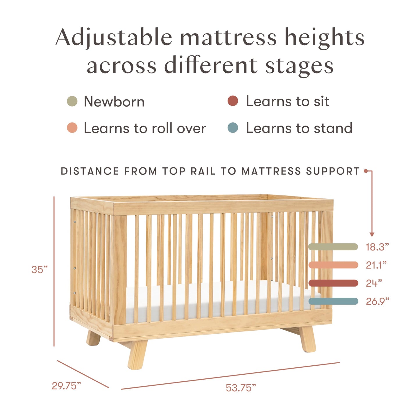 Babyletto Hudson 3-in-1 Crib: GREENGUARD Gold Purity