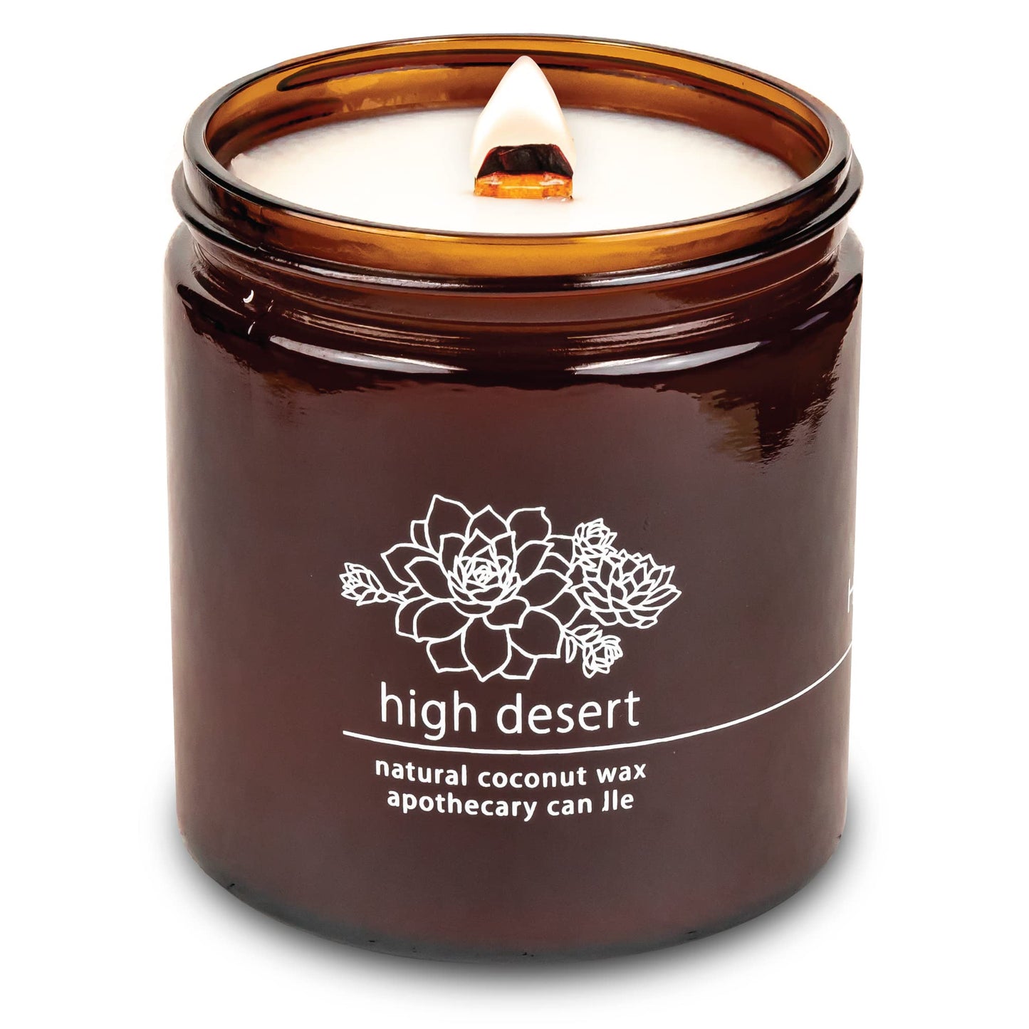 Non-Toxic Coconut Wax Candle: Signature Crackling Wood Wick, Phthalate-Free, 60-Hour Clean Burn