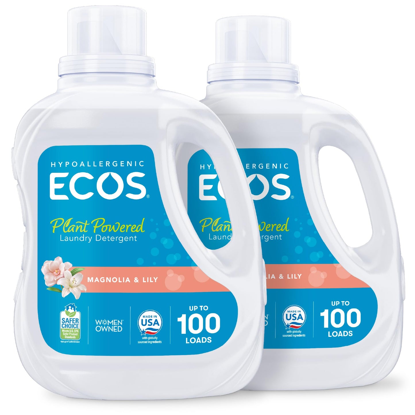 ECOS Plant-Powered Free & Clear Hypoallergenic Laundry Detergent
