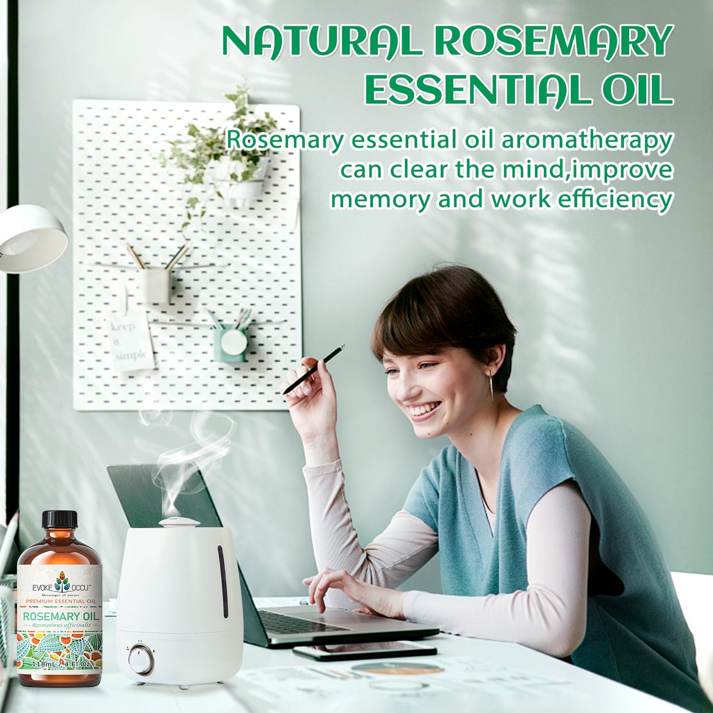 EVOKE OCCU: 100% Pure Clary Sage Essential Oil, 4oz