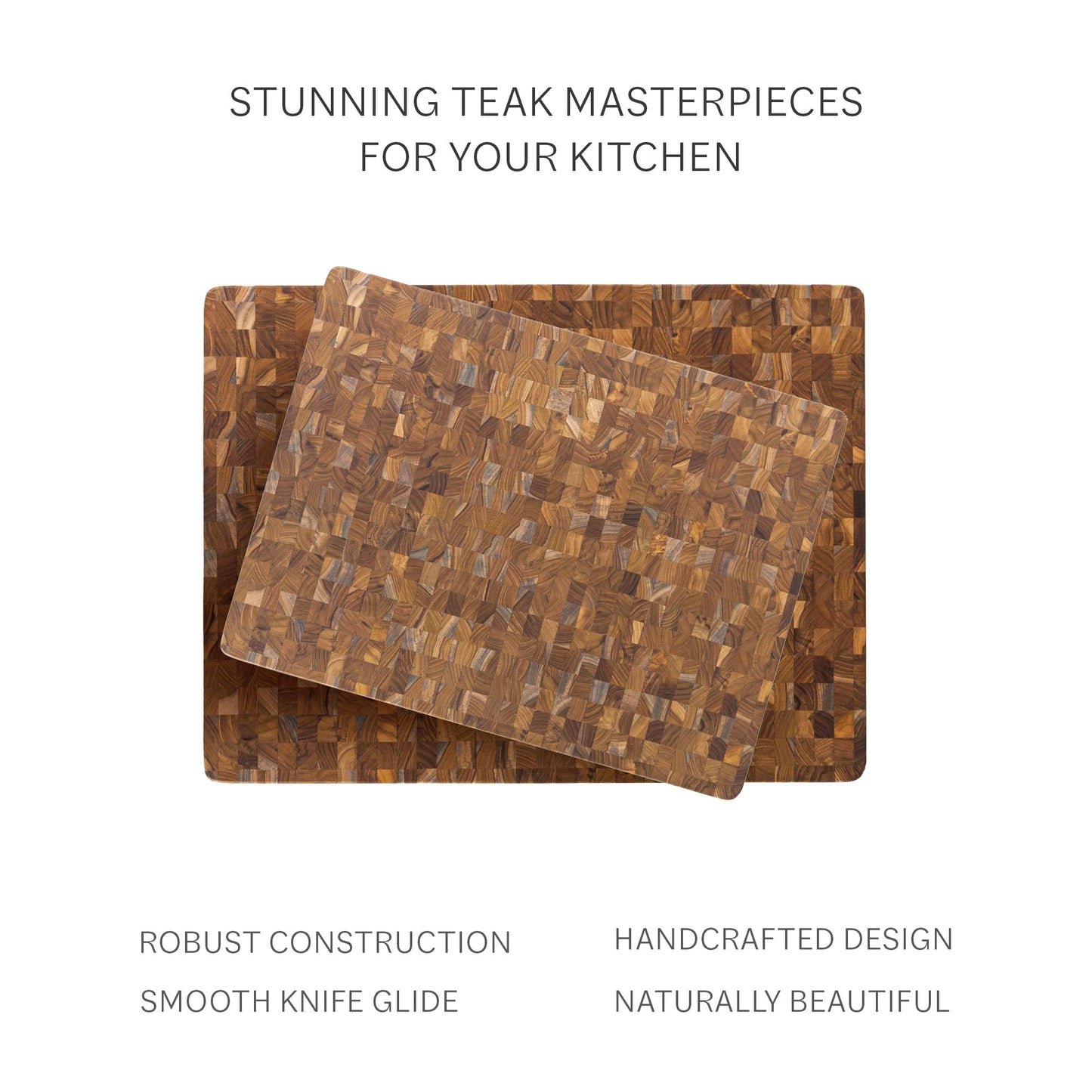 Teakhaus Butcher Block - Extra Large End-Grain Teak Cutting Board