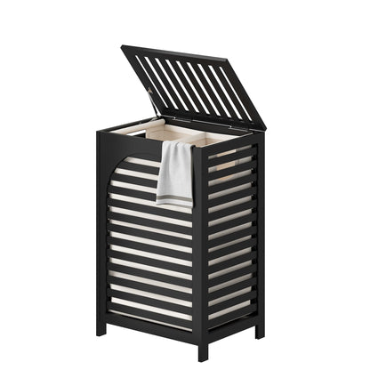 FILWH 85L Sustainable Bamboo Laundry Hamper with Flip Lid
