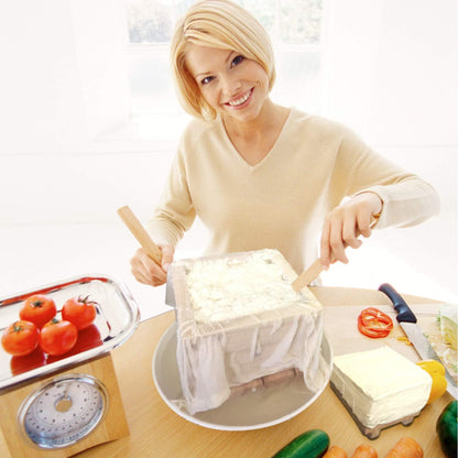 Inkesky Wooden Tofu & Cheese Maker | TRUE Shift Toxin‑Free Press Kit