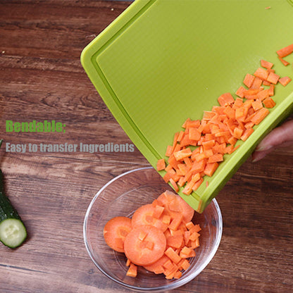 Liflicon 12.6'' x 9.1'' Thick Silicone Cutting Board: Non-Toxic & Flexible.