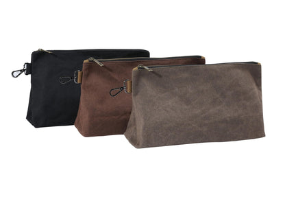 Heavy-Duty 16oz Waxed Cotton Canvas Multipurpose Parent Pouch