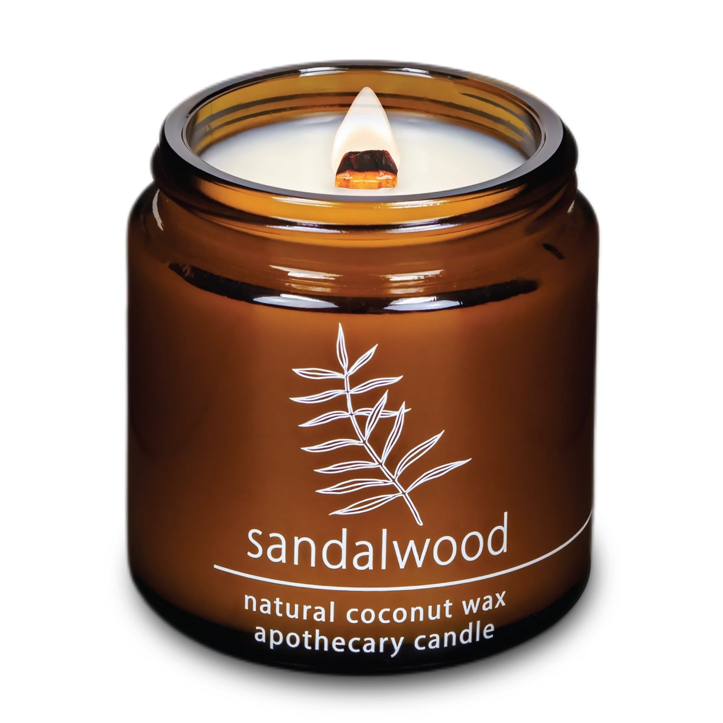 Non-Toxic Coconut Wax Candle: Signature Crackling Wood Wick, Phthalate-Free, 60-Hour Clean Burn