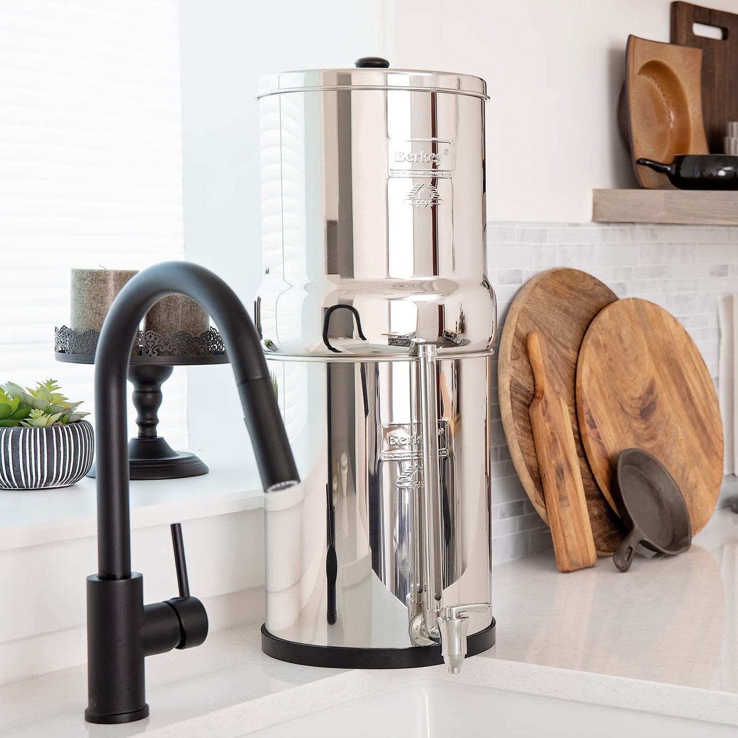 Royal Berkey: The Gravity-Fed Filter with 6,000 Gallon Life to Reduce 250+ Contaminants