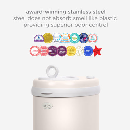 Ubbi Steel Diaper Pail: Powder-Coated Odor-Locking Bin