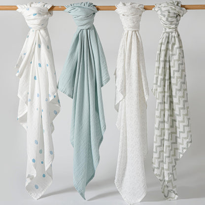 POMISO Muslin Swaddle Pack: 100% Pure Cotton Comfort