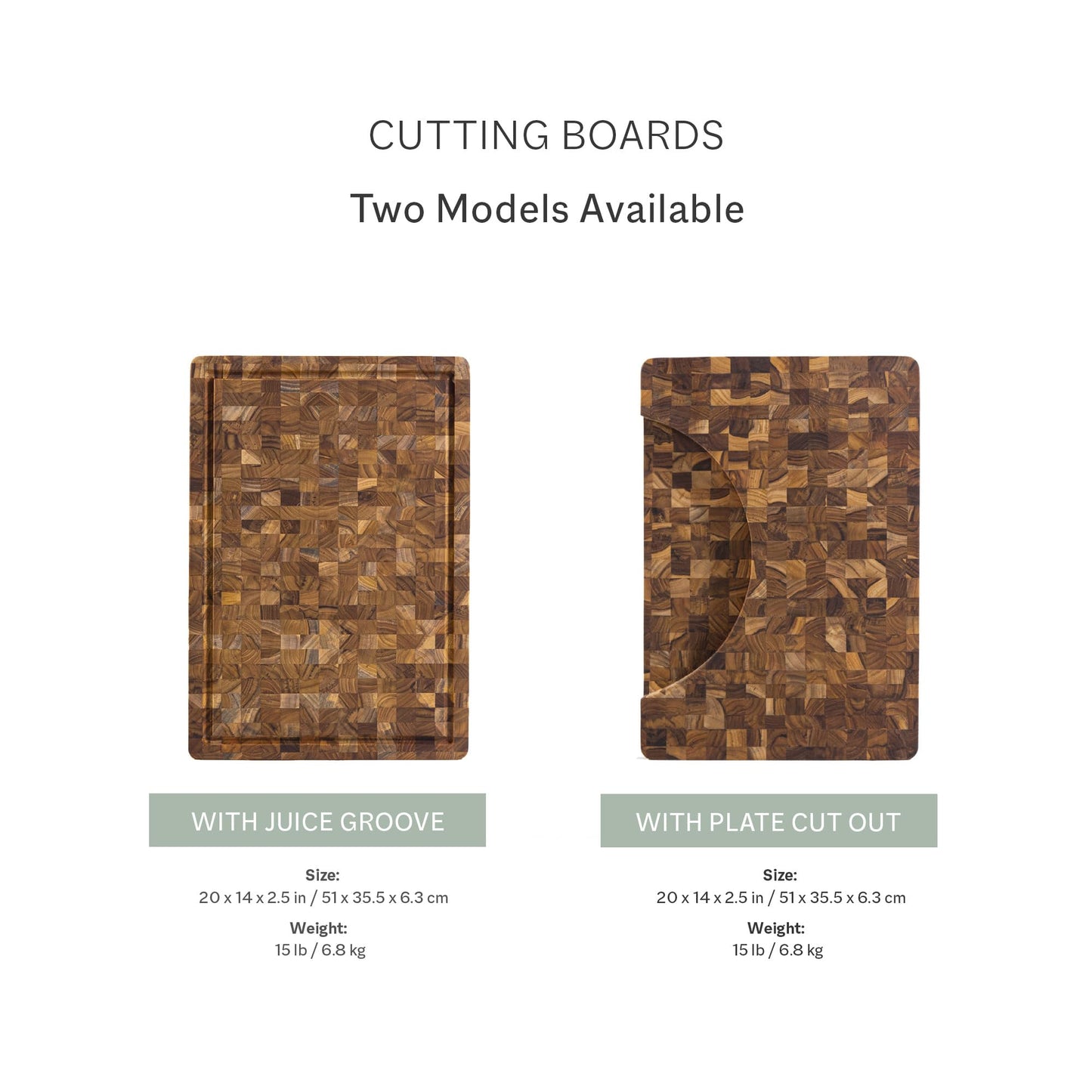 Teakhaus Butcher Block - Extra Large End-Grain Teak Cutting Board