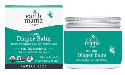 Earth Mama Organic Diaper Balm: Zinc-Free Botanical Purity