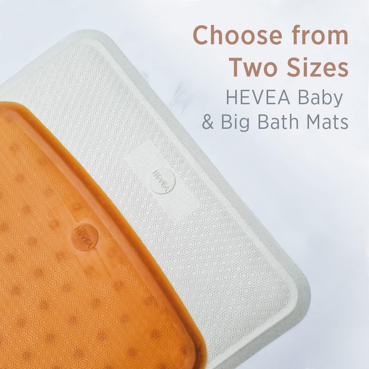 HEVEA Natural Rubber Wave Bath Mat: Plastic-Free & Biodegradable