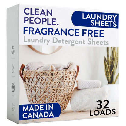 Toxin-Blocking Sleep & Laundry: Non-Toxic Clean People Ultra-Concentrated Detergent Sheets