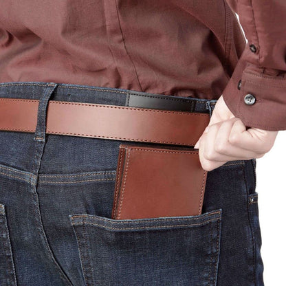 Premium Full-Grain Bridle Leather Bifold Wallet | TRUE Shift Crafted in USA