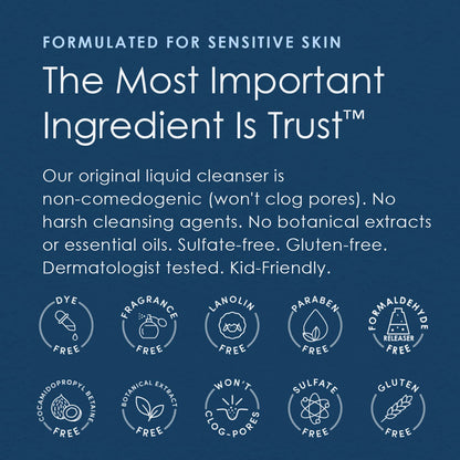 Fragrance-Free, Sulfate-Free Gentle Liquid Cleanser for Face & Body – Vanicream