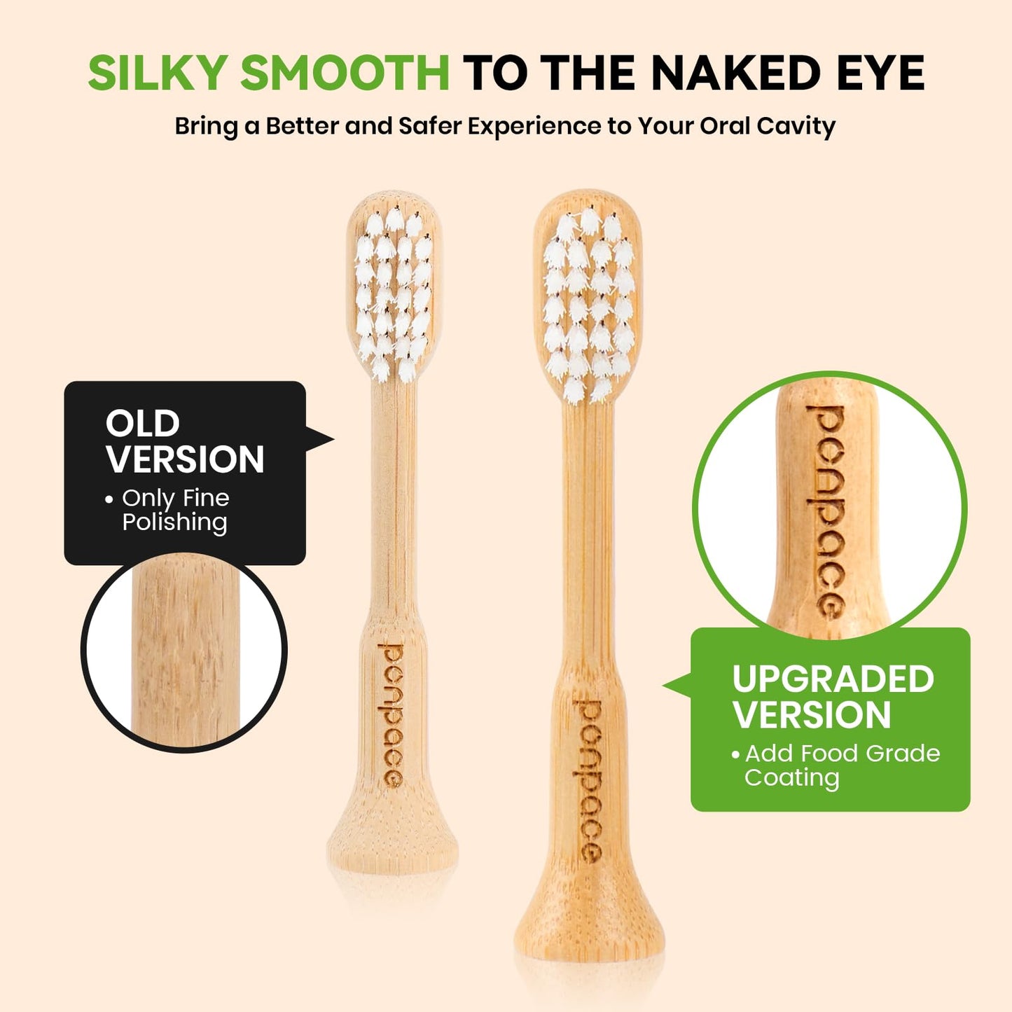 Non-Toxic Dental Care: 94% Plastic-Free Bamboo Sonicare Compatible Heads