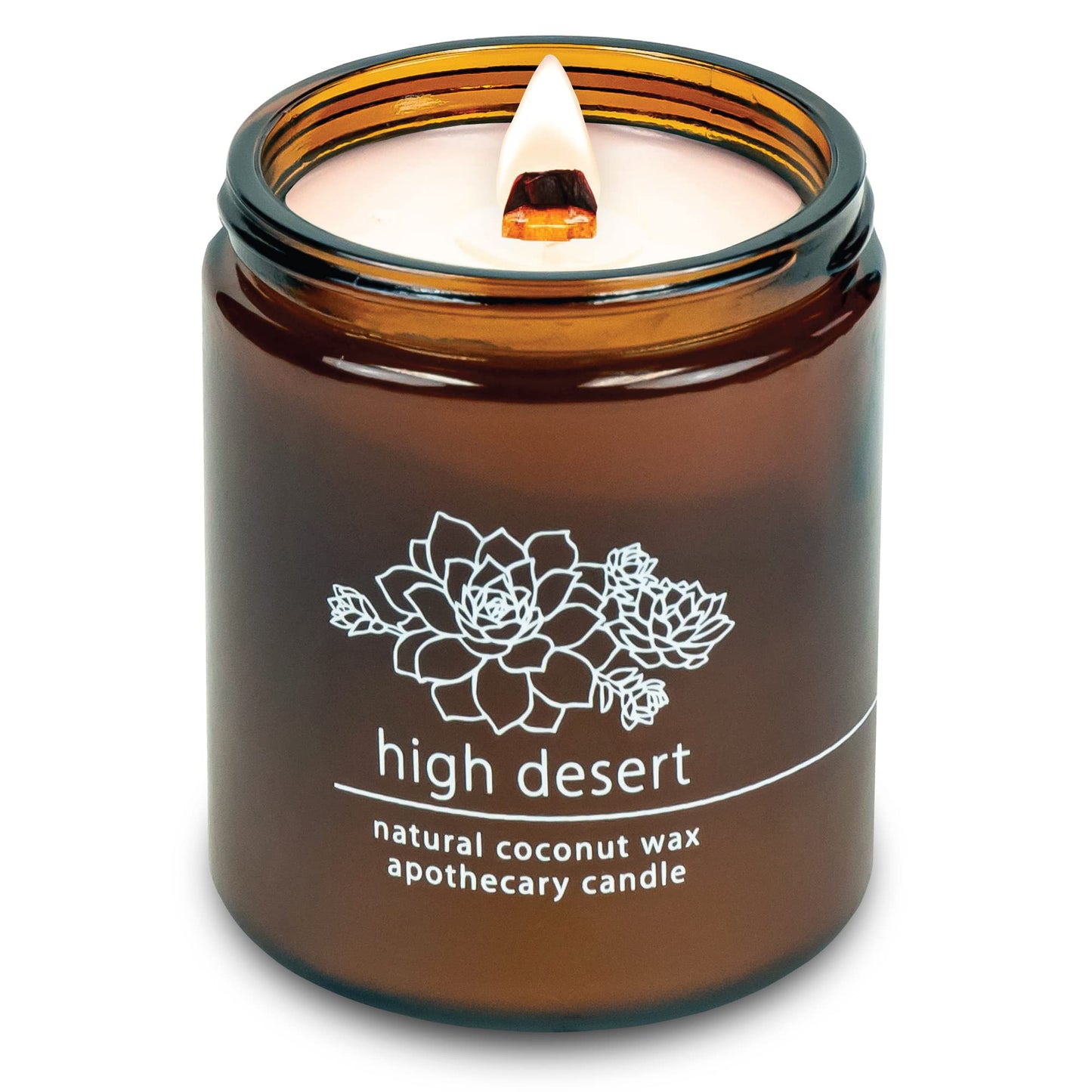 Non-Toxic Coconut Wax Candle: Signature Crackling Wood Wick, Phthalate-Free, 60-Hour Clean Burn