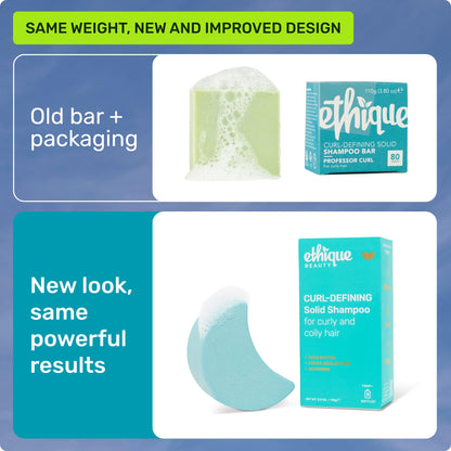 Ethique "Professor Curl" Shea Butter Shampoo Bar: Plastic-Free