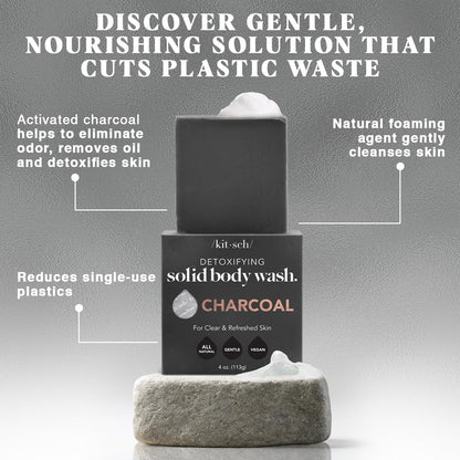 Plastic-Free Sugar Body Scrub Bar, Vegan & Leaping Bunny – Kitsch