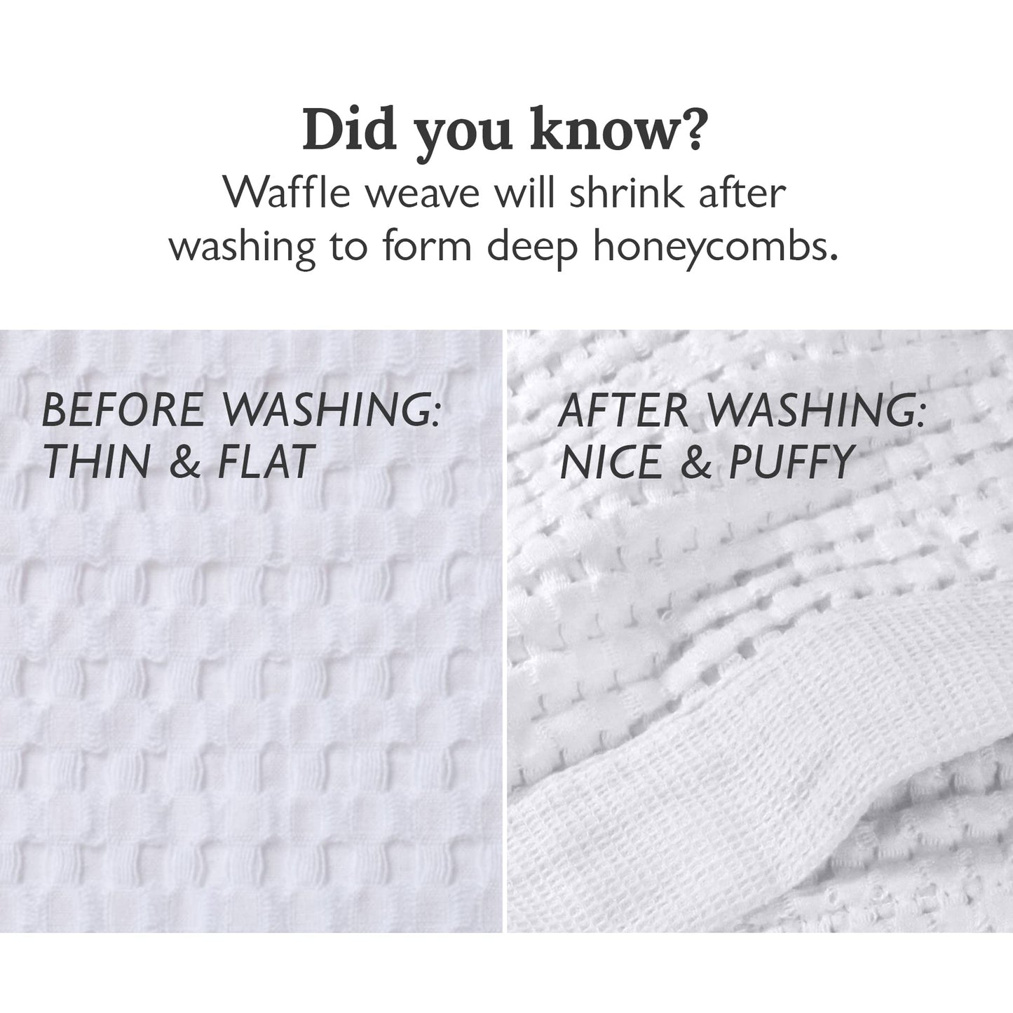 Gilden Tree Bathroom Mat: 100% Absorbent Cotton Waffle Weave