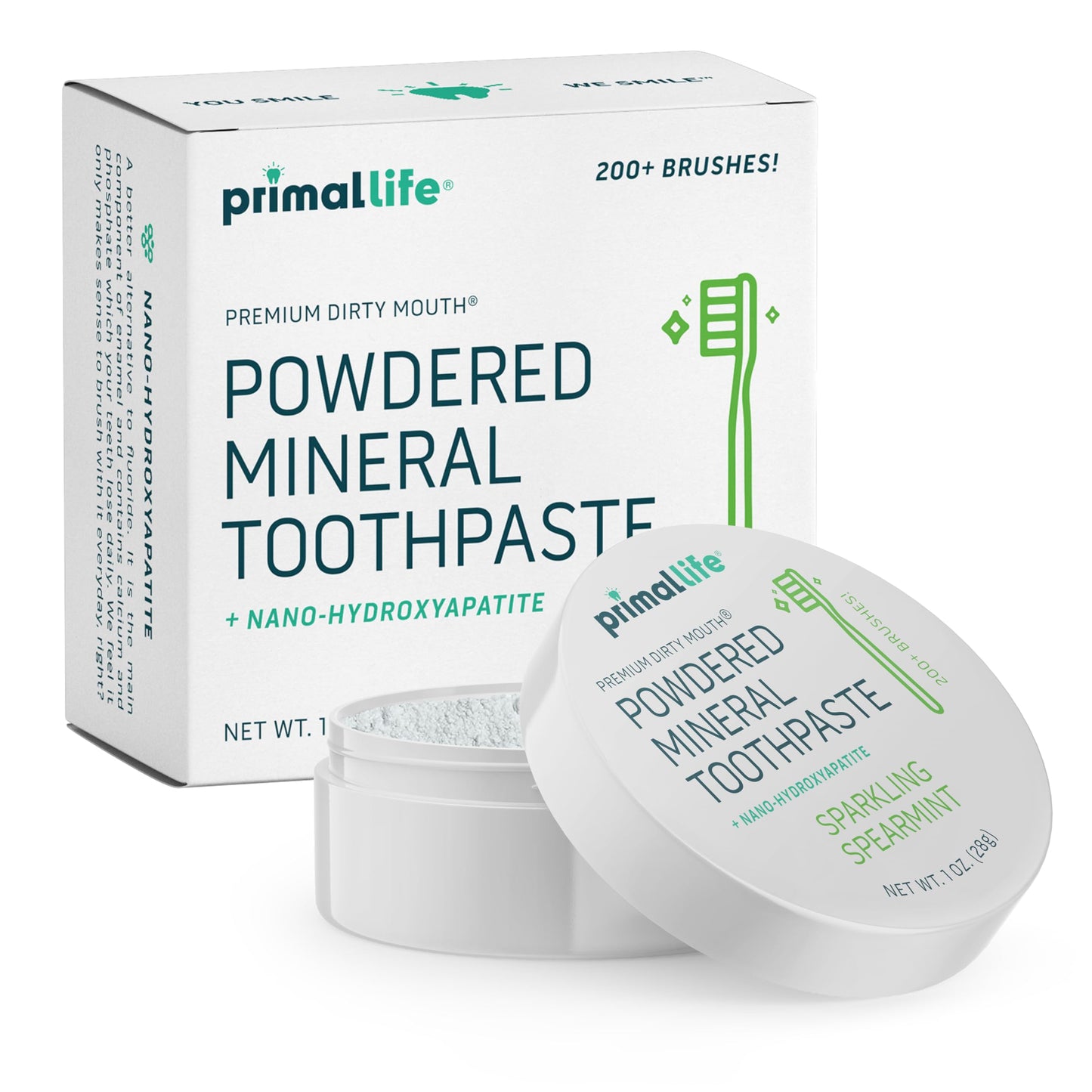 Primal Life Organics Dirty Mouth Toothpowder: Sweet Bubblegum 0.25 oz