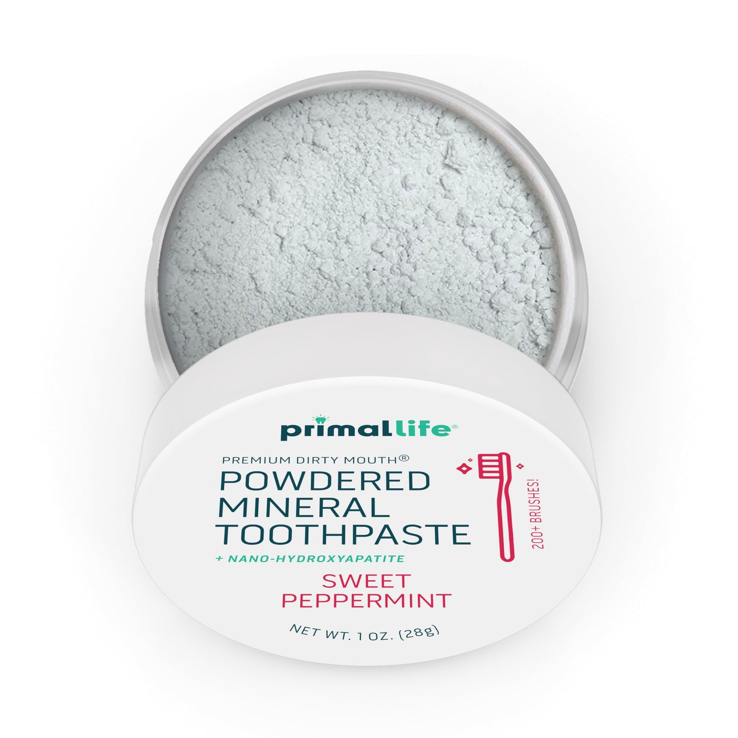 Primal Life Organics Dirty Mouth Toothpowder: Sweet Bubblegum 0.25 oz