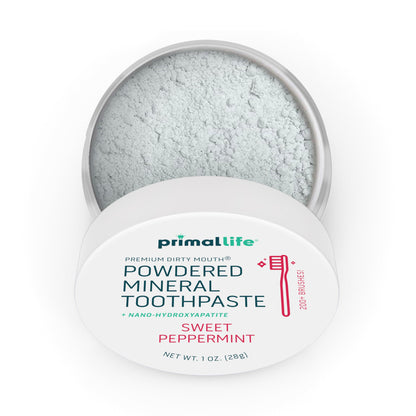 Primal Life Organics Dirty Mouth Toothpowder: Sweet Bubblegum 0.25 oz