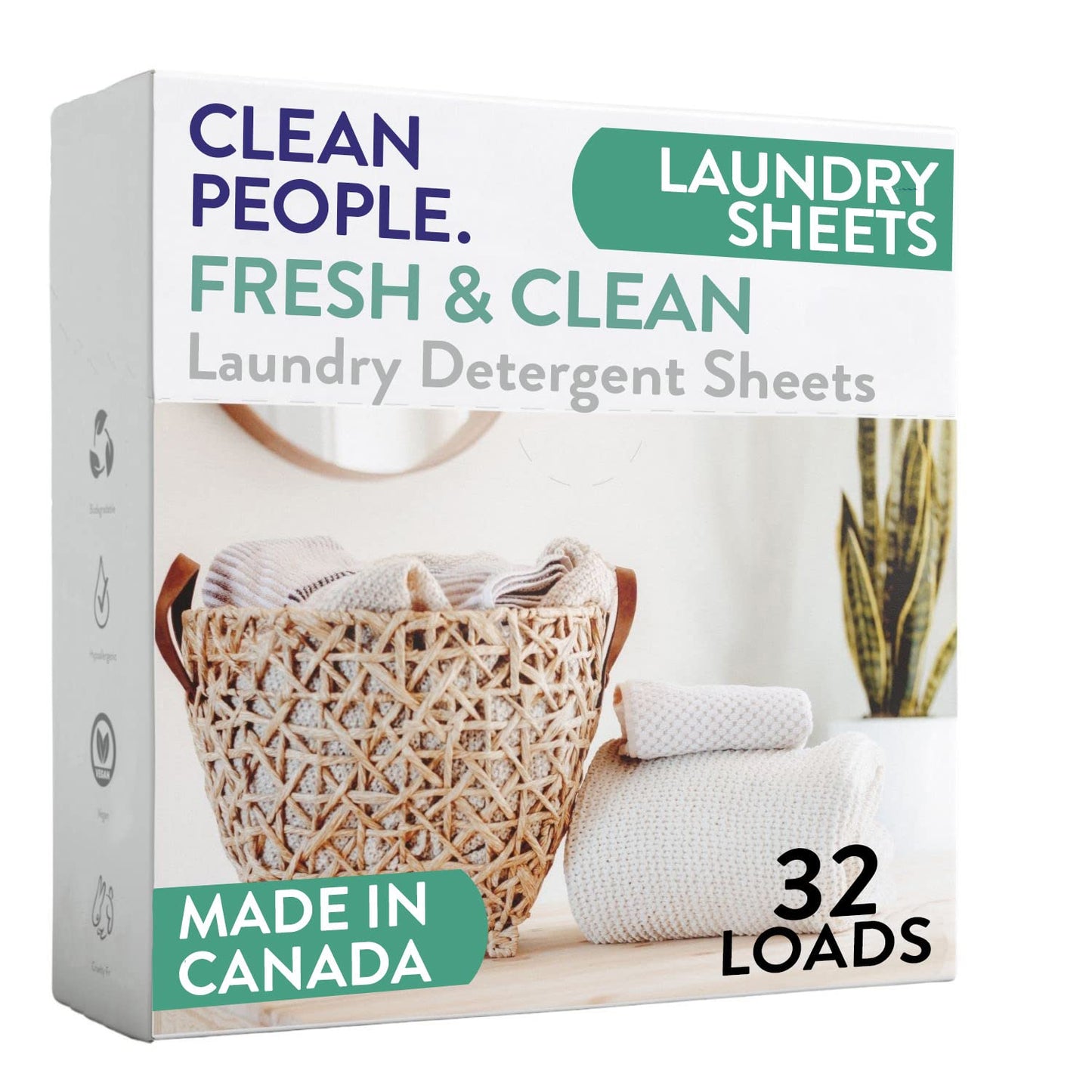 Toxin-Blocking Sleep & Laundry: Non-Toxic Clean People Ultra-Concentrated Detergent Sheets