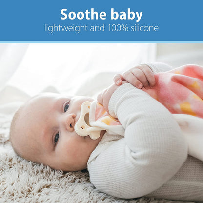 Dr. Brown's HappyPaci Silicone Pacifier: 100% Medical-Grade One-Piece