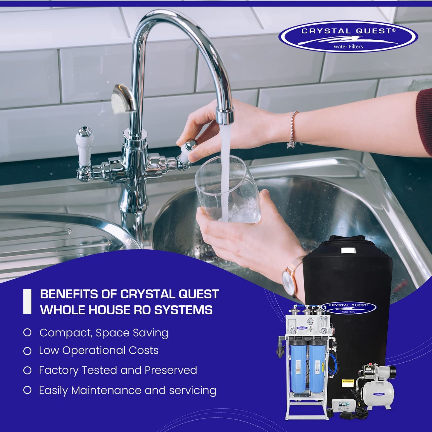Crystal Quest: The Whole House Reverse Osmosis Filtration to Eliminate Contaminants and Dissolved Solids