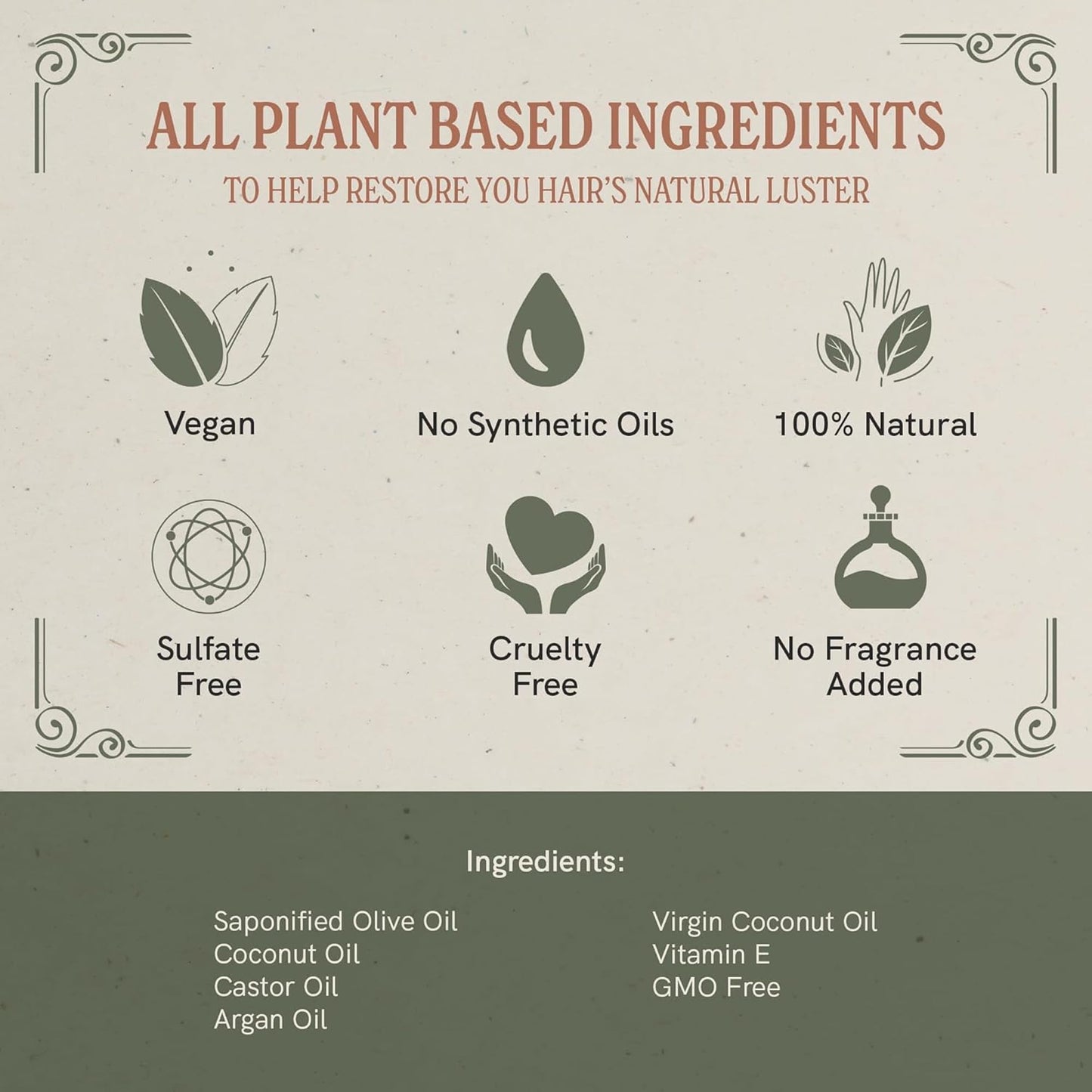 J·R·LIGGETT'S All-Natural Shampoo Bar: Tea Tree, Jojoba & Peppermint