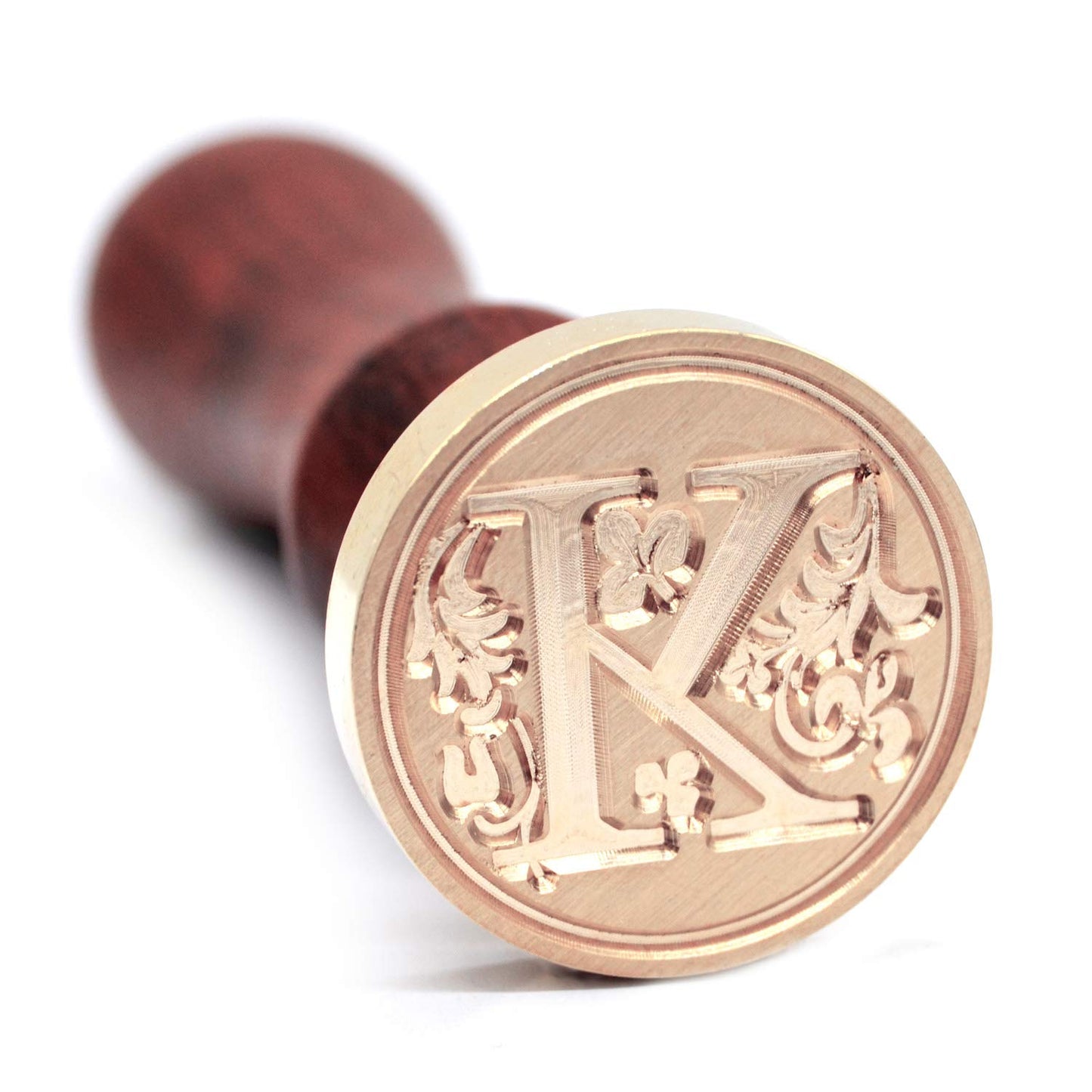 Traditional Wax Seal Stamp: Brass Head & Wooden Handle for Elegant, Zero-Waste Correspondence