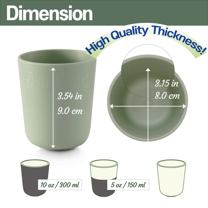 Dulce Worlds 100% Sugarcane Unbreakable Kids Cups (5-Pack)