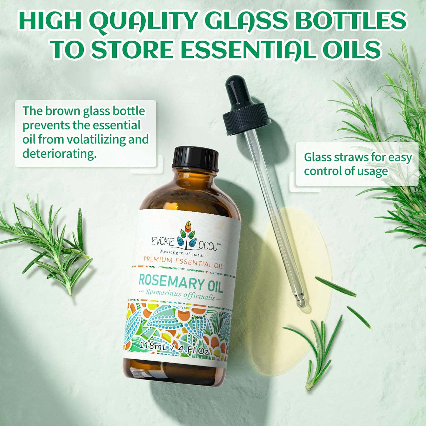 EVOKE OCCU: 100% Pure Clary Sage Essential Oil, 4oz
