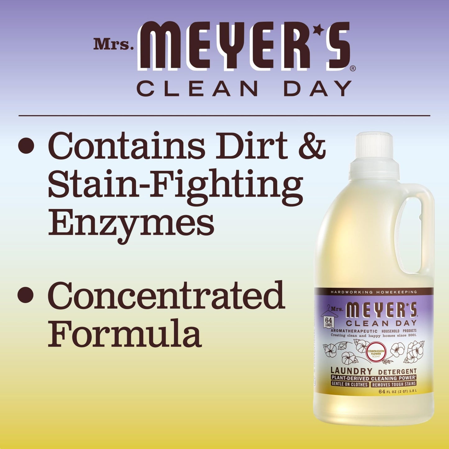 Mrs. Meyer's Clean Day Lavender Concentrated Liquid Laundry Detergent