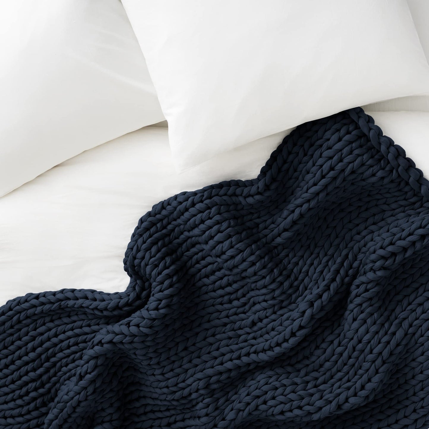 Bearaby Organic Cotton Napper: 100% Hand-Knit Weighted Blanket