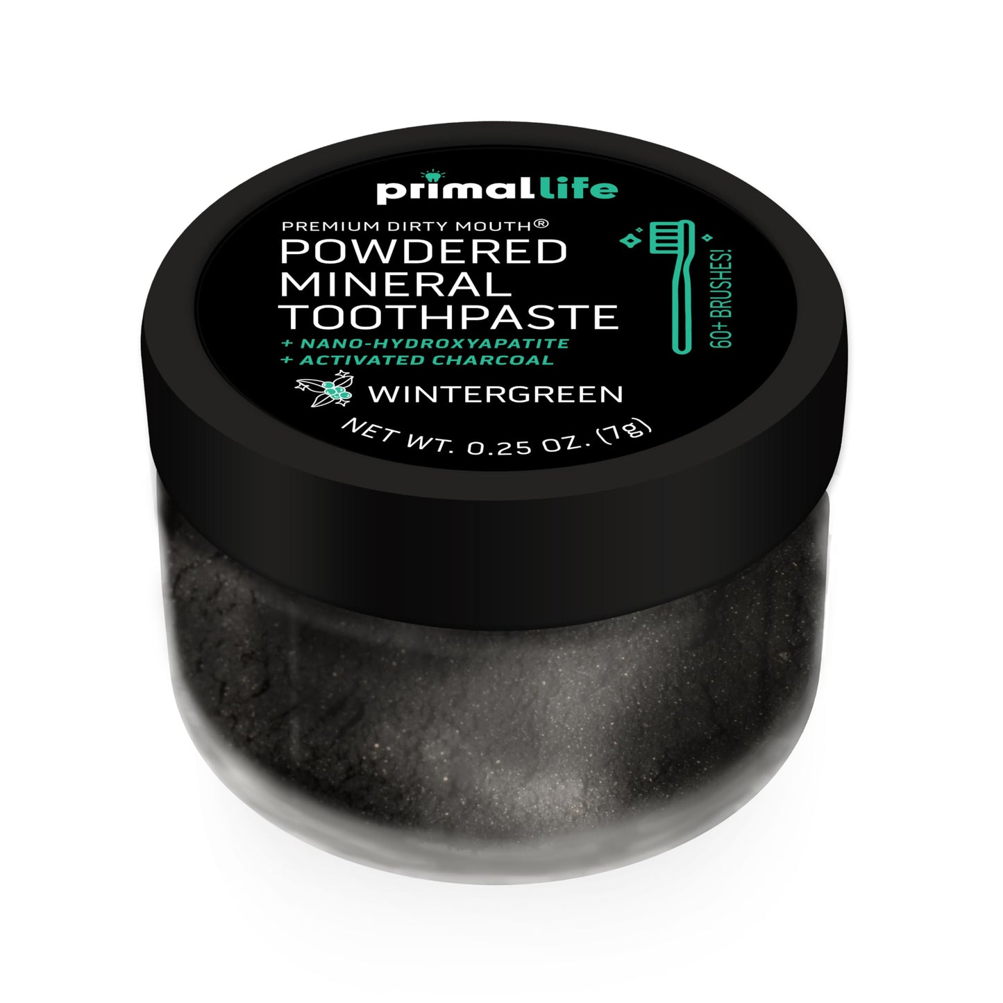 Primal Life Organics Dirty Mouth Toothpowder: Sweet Bubblegum 0.25 oz