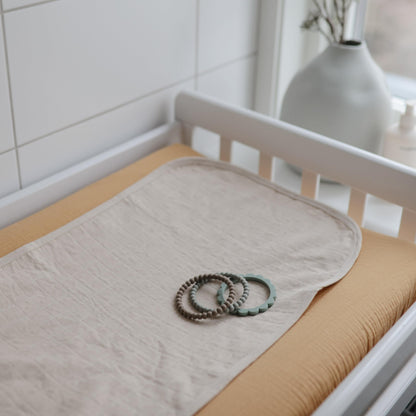 Mushie Organic Cotton Changing Pad Liners: Calming Muslin Comfort