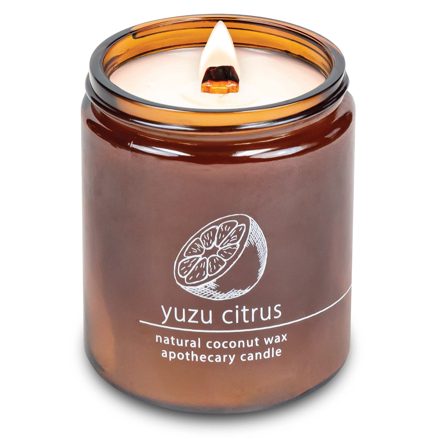 Non-Toxic Coconut Wax Candle: Signature Crackling Wood Wick, Phthalate-Free, 60-Hour Clean Burn