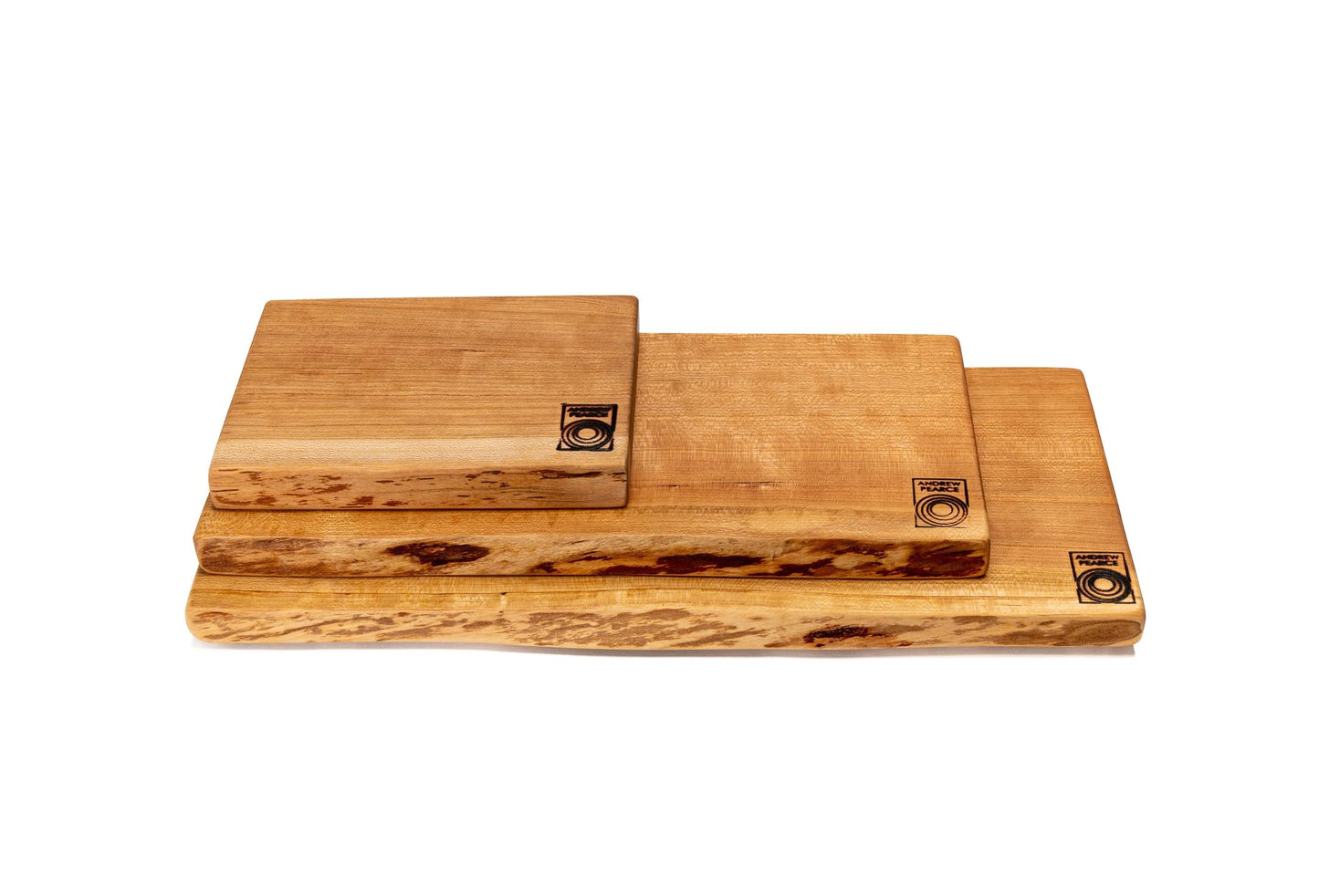 Vermont Single Live Edge Cherry Board: One-Solid-Piece & Glue-Free.