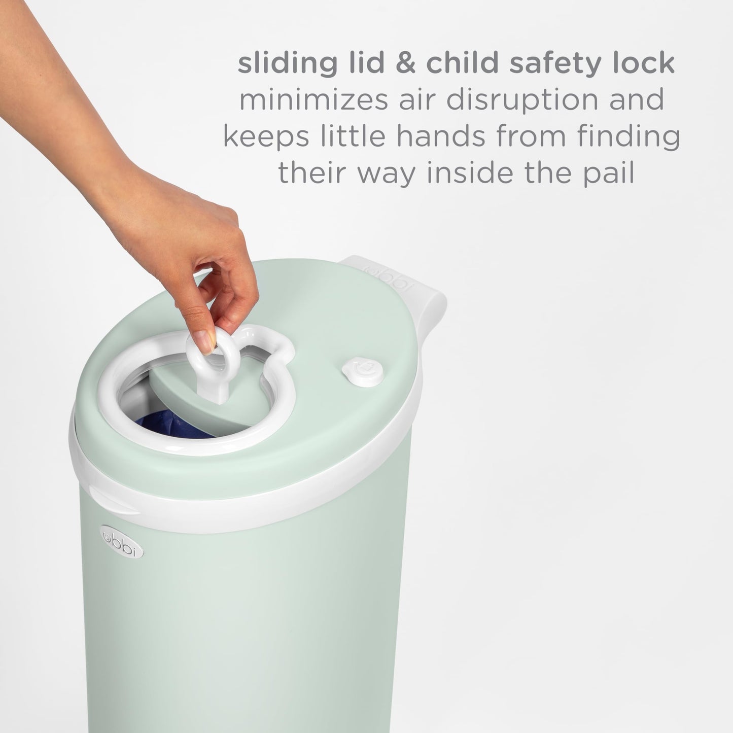 Ubbi Steel Diaper Pail: Powder-Coated Odor-Locking Bin