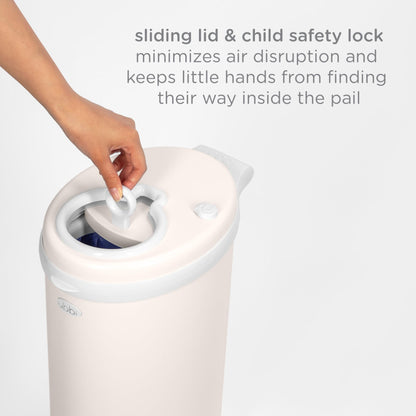 Ubbi Steel Diaper Pail: Powder-Coated Odor-Locking Bin