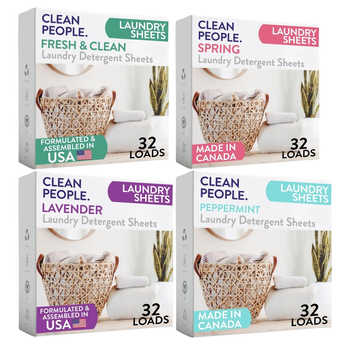 Toxin-Blocking Sleep & Laundry: Non-Toxic Clean People Ultra-Concentrated Detergent Sheets