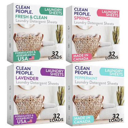 Toxin-Blocking Sleep & Laundry: Non-Toxic Clean People Ultra-Concentrated Detergent Sheets