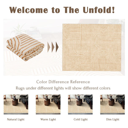 LUXRUG 6x9 OEKO-TEX Certified Modern Abstract Washable Rug