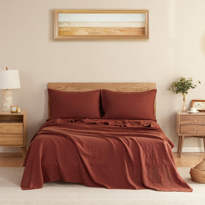 DAPU Pure Linen Sheets Set • 100% French Linen | TRUE Shift Breathable Bedding
