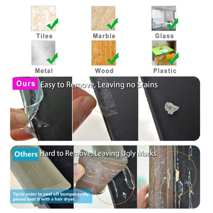 Angloria 100% Silicone Edge Protector: Clear Soft Table Guard